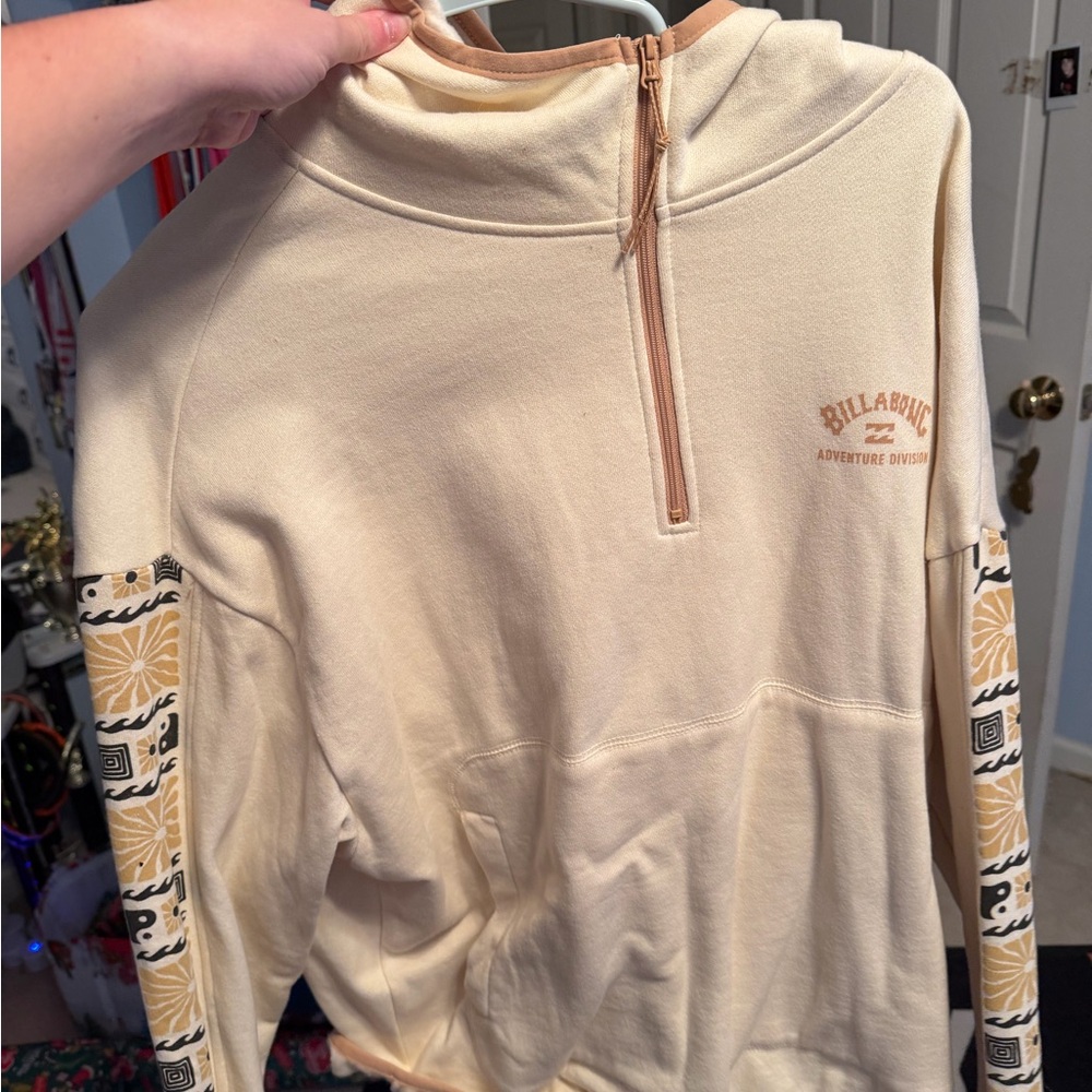 Billabong Women's Cream Cowl Neck Sweater
